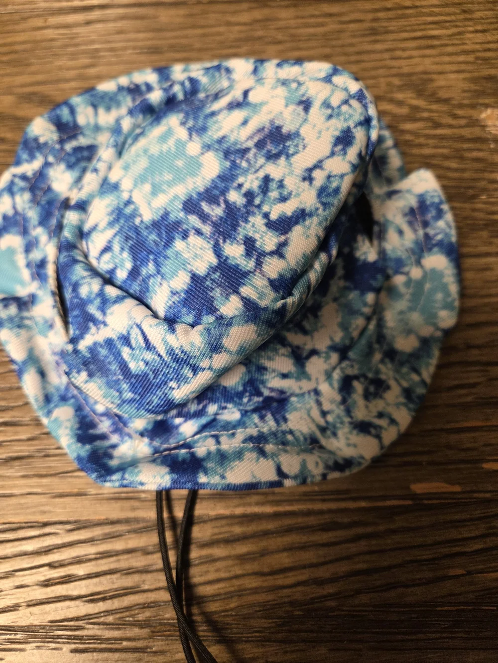 Dogs Blue Tie-Dye Sun Hat -Beach Bucket Hat